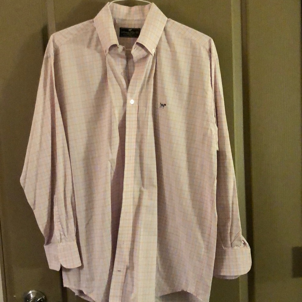 Mens LS Button down Mini plaid